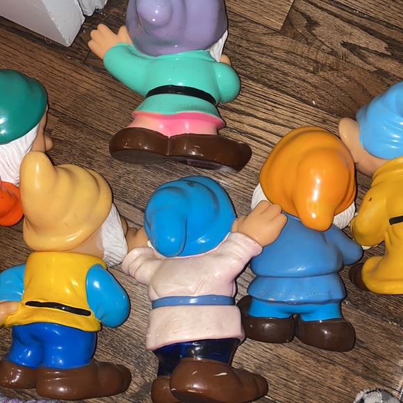 Disney Dwarfs Soft Rubber Set Set/6 Rare! DISNEY PRODUCTIONS - Picture 10 of 10